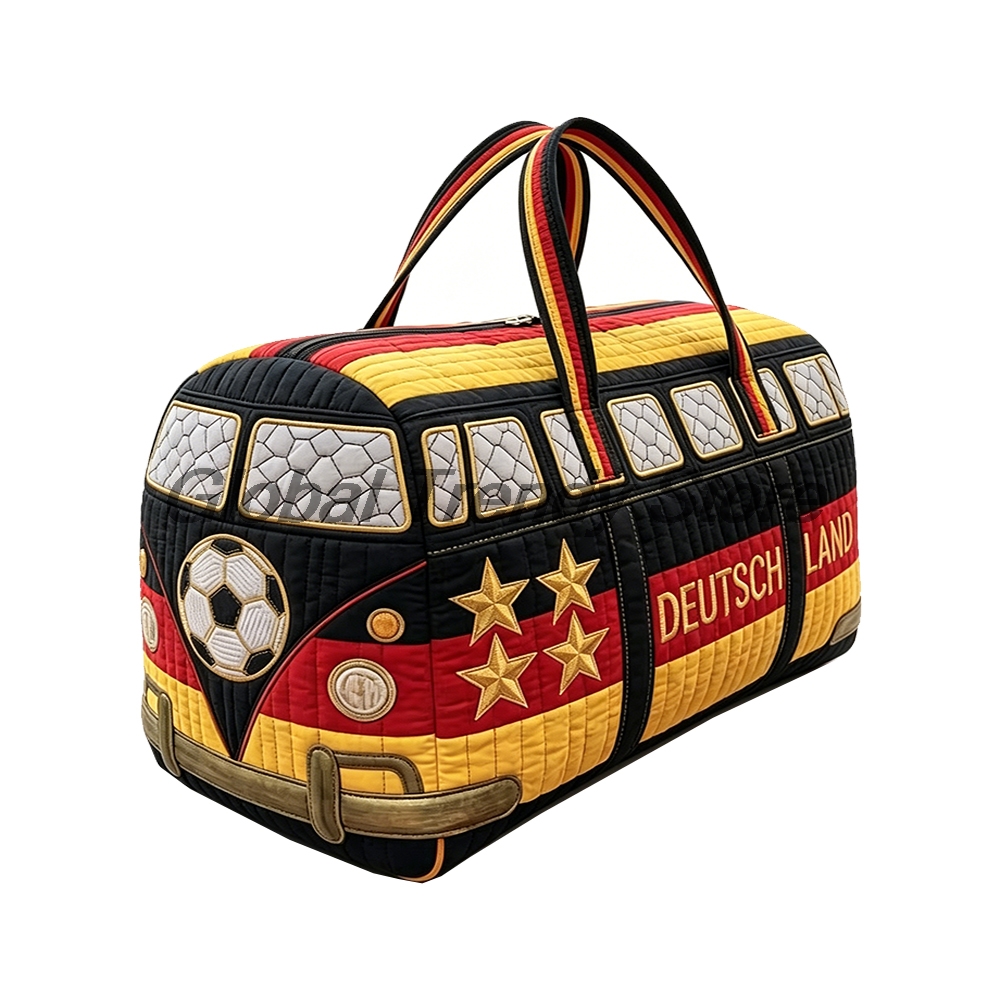 Women Bags Germany - Deutschland-inspirierte gesteppte Fußball-Reisetasche 2026 – Sommer-Reisetasche