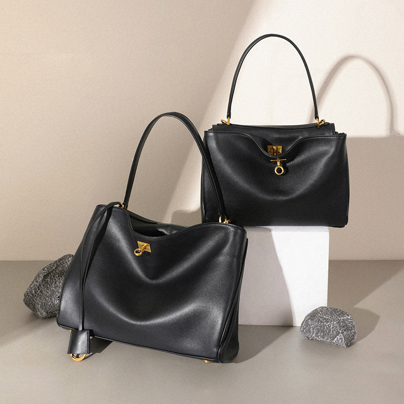 Women'S Work Bags Designer - Frauen Kuh Leder Unterarm Schulter Tasche