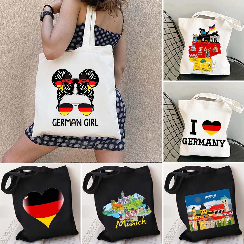Women Bags Germany - Berlin München Deutschland Karte Liebesherz Flagge