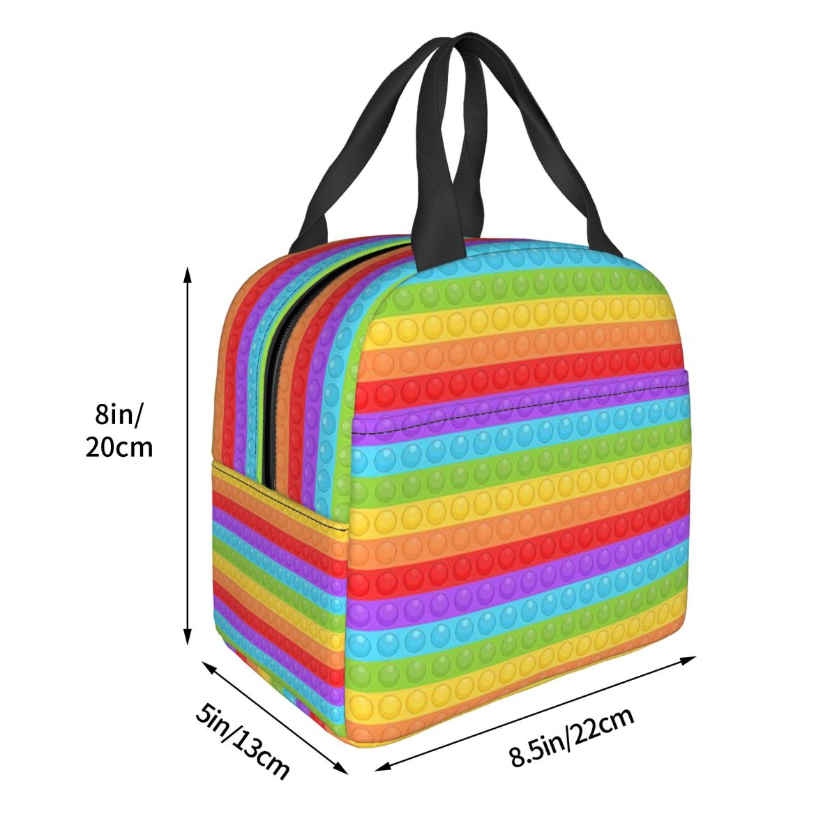 Women Bags Vector - Hochwertige, nahtlos bedruckte Pop-It-Lunch-Tasche für Frauen