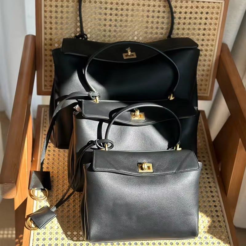 Women'S Work Bags Designer - Luxuriöse Designer-Handtasche mit Goldverschluss für Damen,