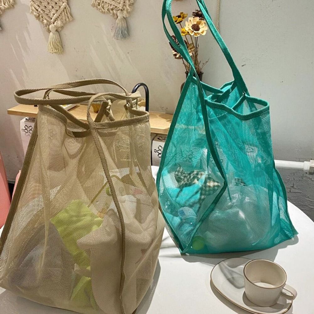 Mesh-Strandtasche, leichte, at – Women Bags Daily Use Bewertung und Preis