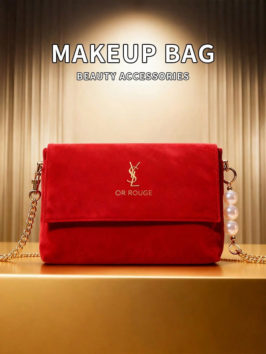 YSL Red Velvet DIY Make-up-Tas – Women Bags Daily Use Bewertung und Preis