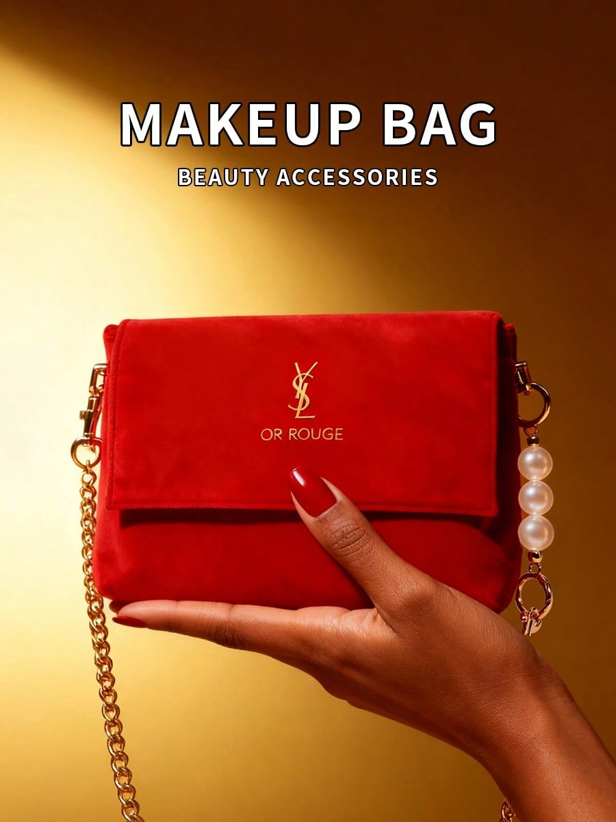 YSL Red Velvet DIY Make-up-Tas – Women Bags Daily Use Bewertung und Preis