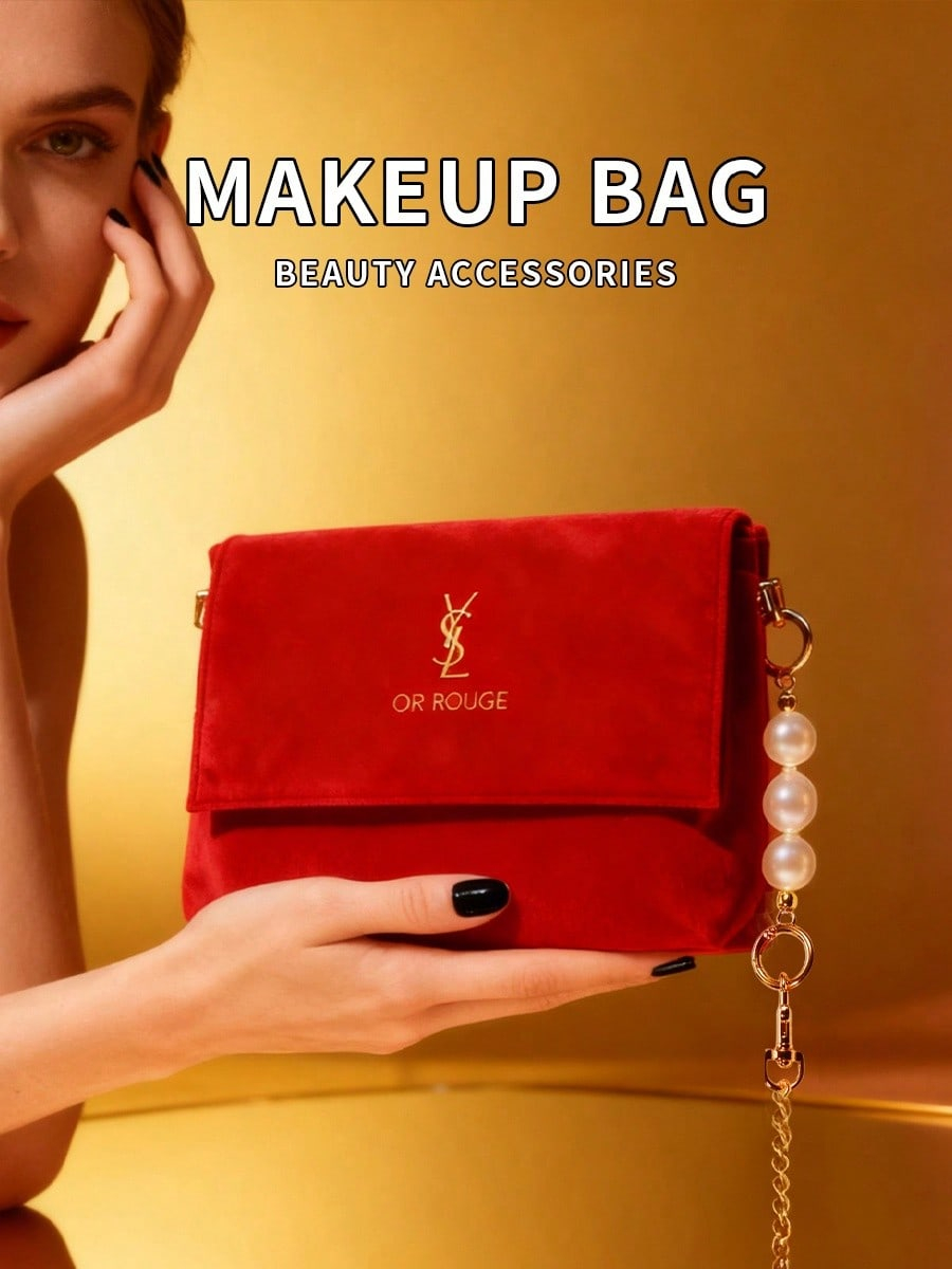 YSL Red Velvet DIY Make-up-Tas – Women Bags Daily Use Bewertung und Preis