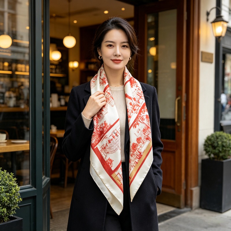 Luxuriöser quadratischer Schal – Women Bags Daily Use Bewertung und Preis