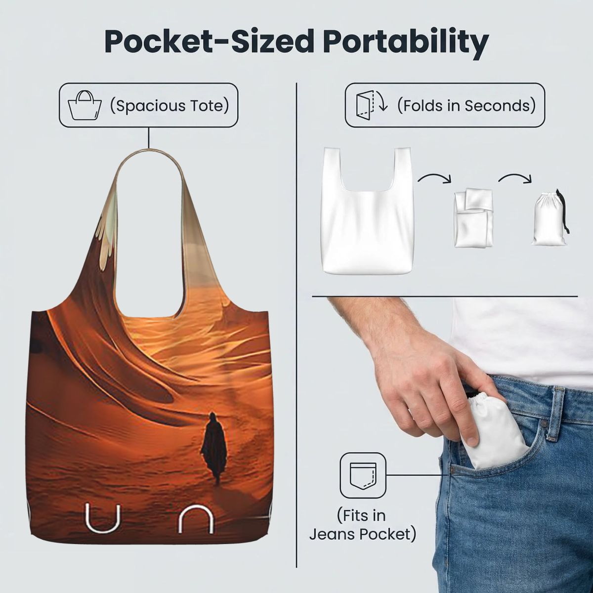 Dune 2020 Fan Art Einkaufstasc – Women Bags Dune Bewertung und Preis