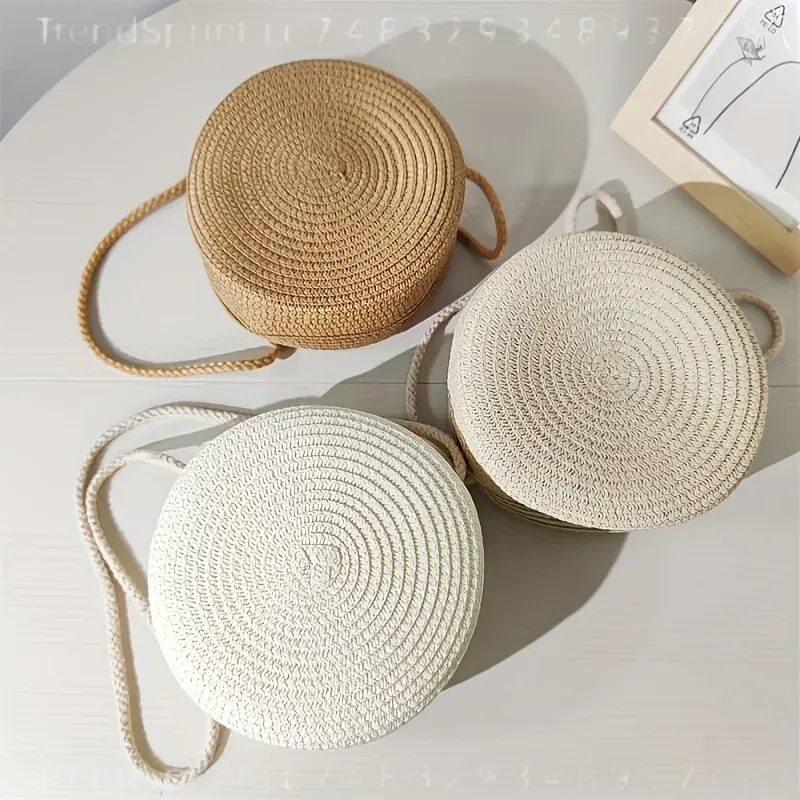Runde Geflochtene Rattan-Umhän – Women Bags Purses Bewertung und Preis